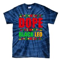 Dope Black Leo Black History Month Melanin African Tie-Dye T-Shirt