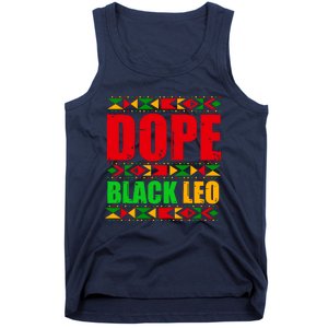 Dope Black Leo Black History Month Melanin African Tank Top