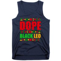 Dope Black Leo Black History Month Melanin African Tank Top