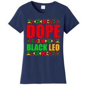 Dope Black Leo Black History Month Melanin African Women's T-Shirt