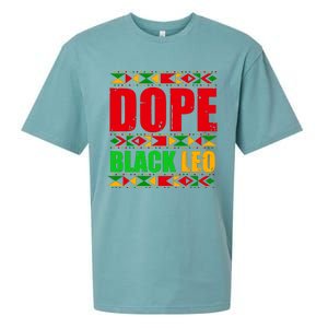 Dope Black Leo Black History Month Melanin African Sueded Cloud Jersey T-Shirt