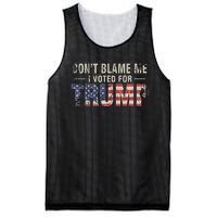 DonT Blame Me I Voted For Trump Vintage Usa Flag Patriots Mesh Reversible Basketball Jersey Tank