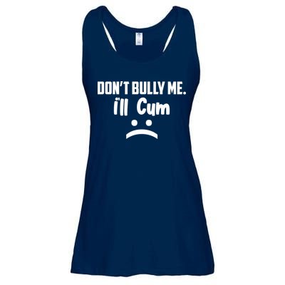 Don't Bully Me I'll Cum Funny Ladies Essential Flowy Tank