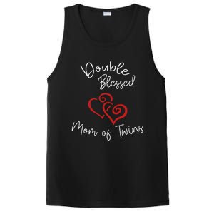 Double Blessed Mom Of Twins Perfect Mother's Day PosiCharge Competitor Tank