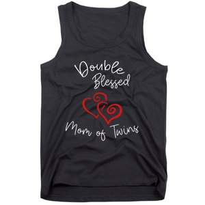 Double Blessed Mom Of Twins Perfect Mother's Day Tank Top