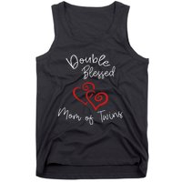 Double Blessed Mom Of Twins Perfect Mother's Day Tank Top