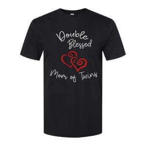 Double Blessed Mom Of Twins Perfect Mother's Day Softstyle CVC T-Shirt