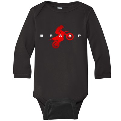 Dirt Bike Motocross Dirt Bike Motocross Baby Long Sleeve Bodysuit