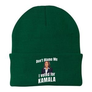 Dont Blame Me I Voted For Kamala Knit Cap Winter Beanie