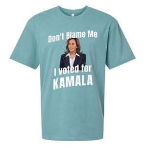 Dont Blame Me I Voted For Kamala Sueded Cloud Jersey T-Shirt