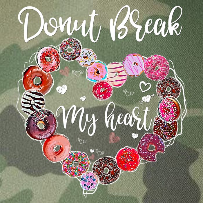 Donut Break My Heart Valentine's Day And For Donuts Great Gift Legacy Tie Dye Trucker Hat