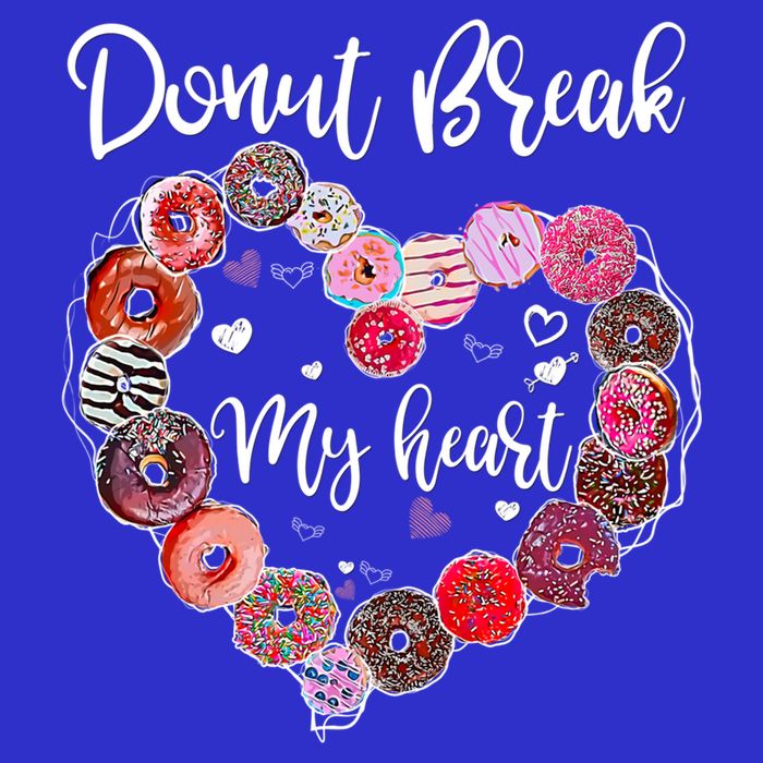 Donut Break My Heart Valentine's Day And For Donuts Great Gift Apron