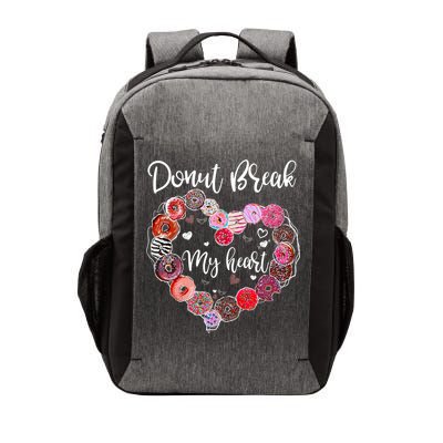 Donut Break My Heart Valentine's Day And For Donuts Great Gift Vector Backpack