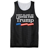 Dont Blame Me I Voted For Trump President Election Mesh Reversible Basketball Jersey Tank