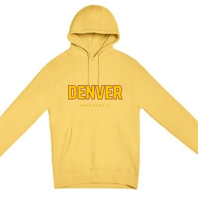 Denver Basketball Mile City High Colorado Practice Jersey Premium Pullover Hoodie