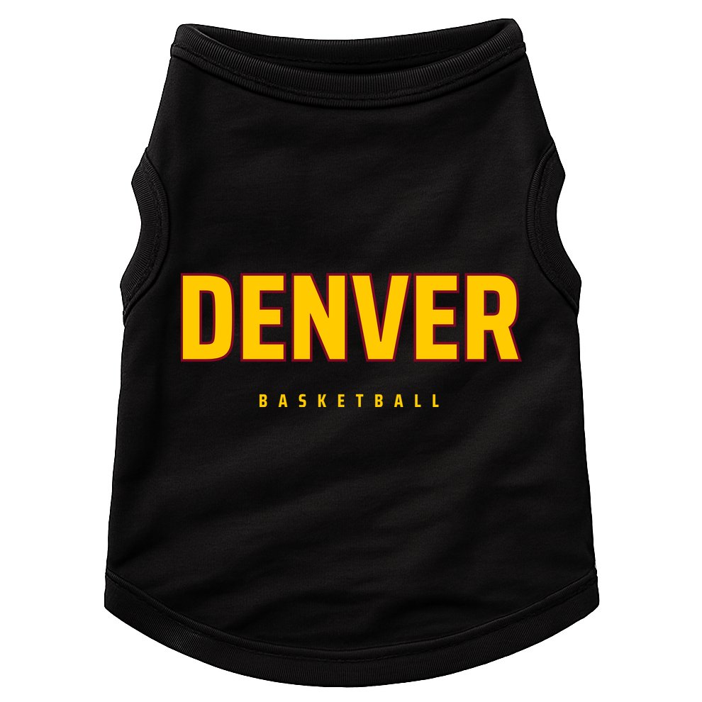 Denver Basketball Mile City High Colorado Practice Jersey Doggie Tank