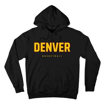 Denver Basketball Mile City High Colorado Practice Jersey Hoodie