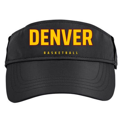 Denver Basketball Mile City High Colorado Practice Jersey Adult Drive Performance Visor