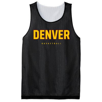 Denver Basketball Mile City High Colorado Practice Jersey Mesh Reversible Basketball Jersey Tank