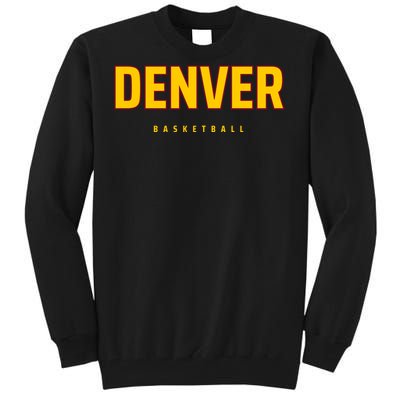 Denver Basketball Mile City High Colorado Practice Jersey Tall Sweatshirt