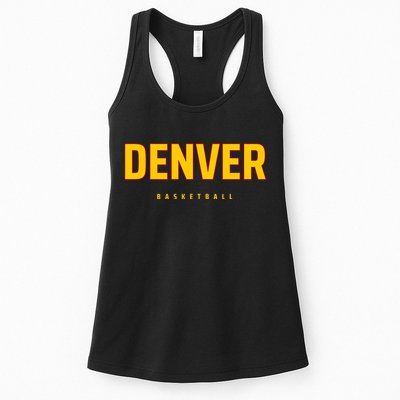 Denver Basketball Mile City High Colorado Practice Jersey Womens Tank Top