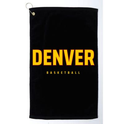 Denver Basketball Mile City High Colorado Practice Jersey Golf Towel