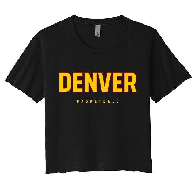 Denver Basketball Mile City High Colorado Practice Jersey Crop Top