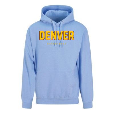 Denver Basketball Mile City High Colorado Practice Jersey Unisex Surf Hoodie