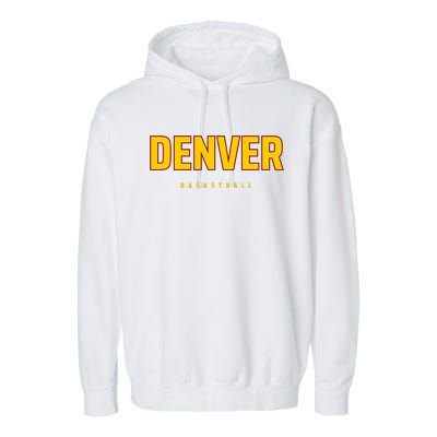 Denver Basketball Mile City High Colorado Practice Jersey Garment-Dyed Fleece Hoodie