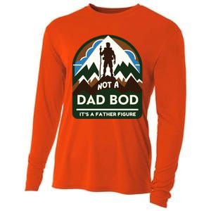 Dad Bod Mountain Father Figure Dad Bod Father Figure Cute Gift Cooling Performance Long Sleeve Crew