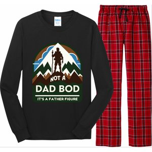 Dad Bod Mountain Father Figure Dad Bod Father Figure Cute Gift Long Sleeve Pajama Set