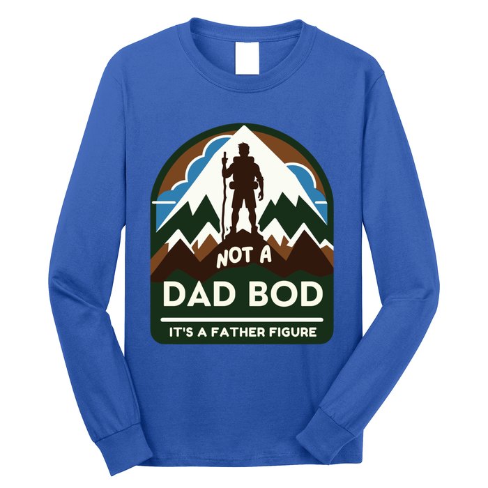 Dad Bod Mountain Father Figure Dad Bod Father Figure Cute Gift Long Sleeve Shirt