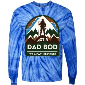 Dad Bod Mountain Father Figure Dad Bod Father Figure Cute Gift Tie-Dye Long Sleeve Shirt