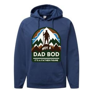 Dad Bod Mountain Father Figure Dad Bod Father Figure Cute Gift Performance Fleece Hoodie