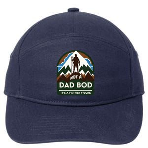 Dad Bod Mountain Father Figure Dad Bod Father Figure Cute Gift 7-Panel Snapback Hat