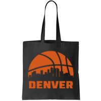 Denver Basketball Mile High 5280 Tote Bag