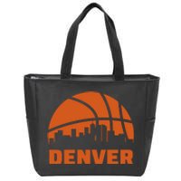 Denver Basketball Mile High 5280 Zip Tote Bag