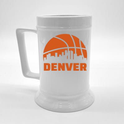 Denver Basketball Mile High 5280 Beer Stein