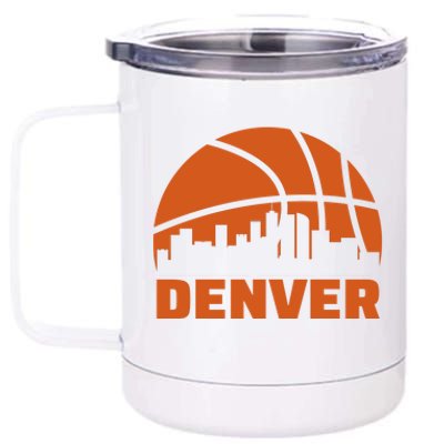 Denver Basketball Mile High 5280 12 oz Stainless Steel Tumbler Cup