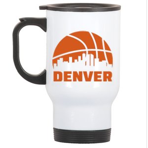 Denver Basketball Mile High 5280 Stainless Steel Travel Mug