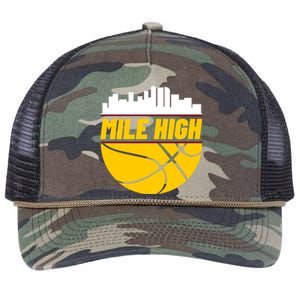 Denver Basketball Mile High 5280 Retro Rope Trucker Hat Cap