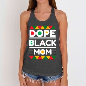 Dope Black Mom Mothers Day African American S Moms Gift Women's Knotted Racerback Tank