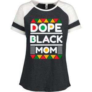 Dope Black Mom Mothers Day African American S Moms Gift Enza Ladies Jersey Colorblock Tee