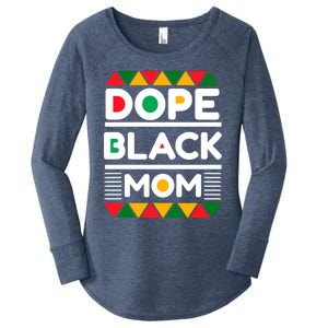 Dope Black Mom Mothers Day African American S Moms Gift Women's Perfect Tri Tunic Long Sleeve Shirt