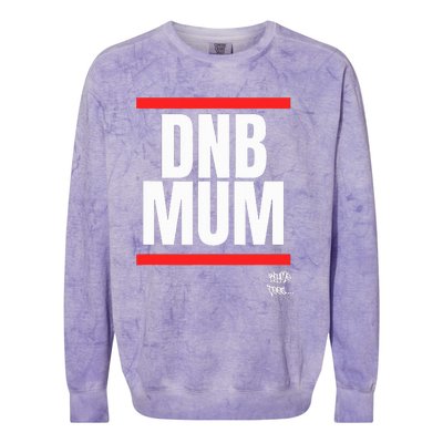 Drum Bass Merch Dnb Mum Rave Jungle Dance Colorblast Crewneck Sweatshirt