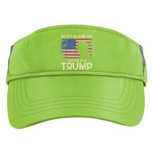 Don't Blame Me I Voted For Trump 4th Of July Retro USA Flag Adult Drive Performance Visor