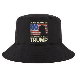 Don't Blame Me I Voted For Trump 4th Of July Retro USA Flag Cool Comfort Performance Bucket Hat