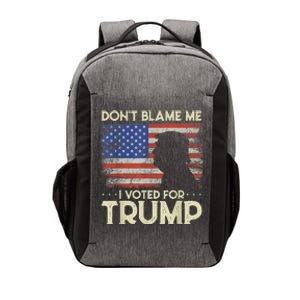 Don't Blame Me I Voted For Trump 4th Of July Retro USA Flag Vector Backpack