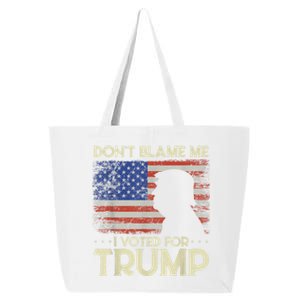 Don't Blame Me I Voted For Trump 4th Of July Retro USA Flag 25L Jumbo Tote