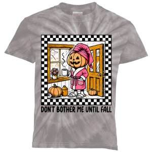 DonT Bother Me Until Fall Halloween Boo Pumpkin Patch Ghost Kids Tie-Dye T-Shirt